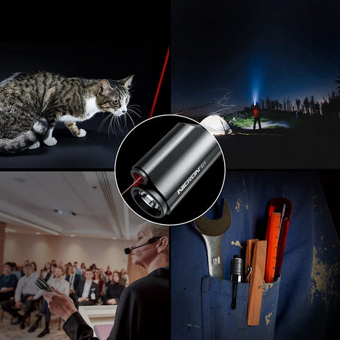 Nicron B24R電筒+鐳射筆