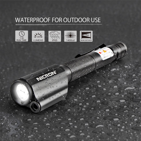 Nicron B24R電筒+鐳射筆