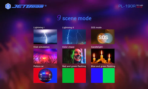 JETBeam PL190R RGB補光燈