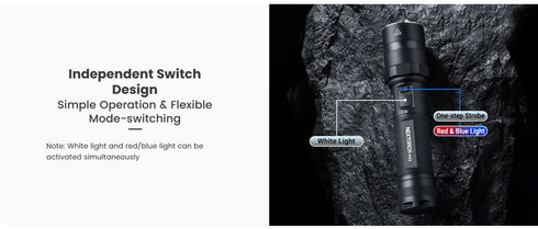 NEXTORCH P83紅藍警閃高亮手電筒