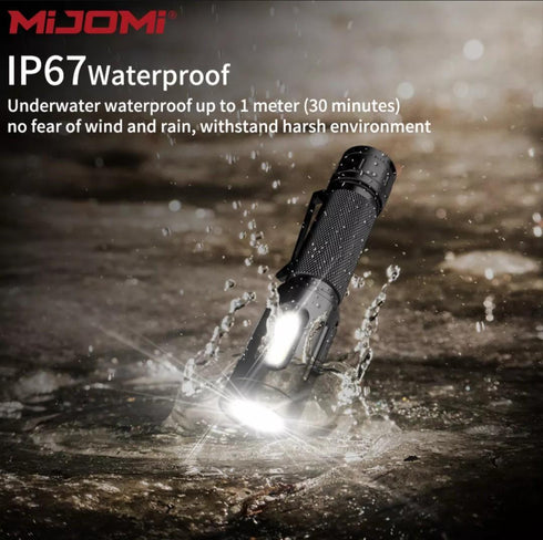 Mijomi W80聚泛雙光磁吸電筒