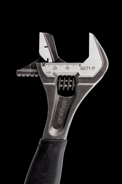 魚嘜BAHCO 9071P 8"包膠兩用活動扳手