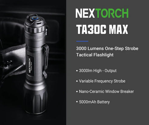 NEXTORCH TA30C MAX戰術搜索手電筒