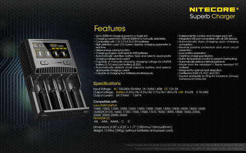 Nitecore SC4四位鋰電池充電器