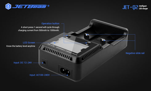 JETBeam Q2雙位充電器