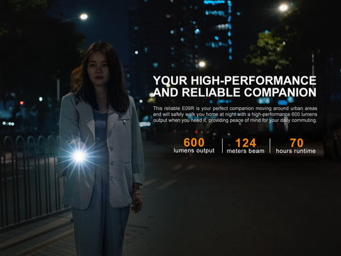 Fenix E09R邊充邊用超亮隨身電筒