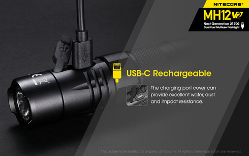 Nitecore MH12 V2日常攜帶充電電筒