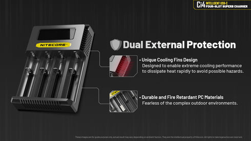 Nitecore Ci4 USB Type-C四位鋰電池充電器