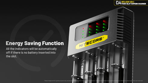 Nitecore Ci4 USB Type-C四位鋰電池充電器