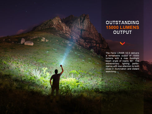 Fenix LR40R V2.0超高亮聚泛雙光搜索電筒