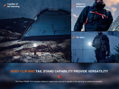 Fenix PD40R V3.0機械旋轉調光電筒