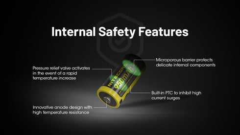 Nitecore NL169R 16340 950mAh USB Type-C直充鋰離子電池