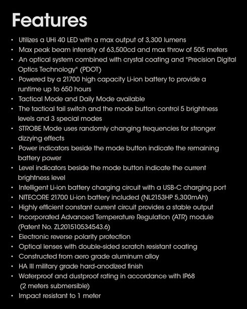 Nitecore MH12 Pro遠射充電電筒