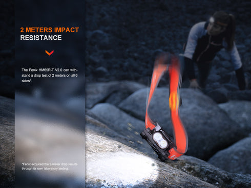 Fenix HM65R-T V2.0黃白雙光鎂合金頭燈(單手調節燈帶)