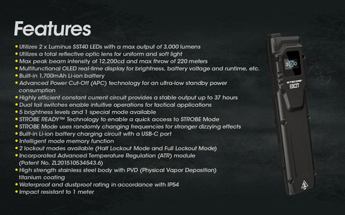 Nitecore EDC27隨身戰術充電電筒