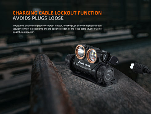 Fenix HM75R鎂合金分體式聚泛雙光工業頭燈