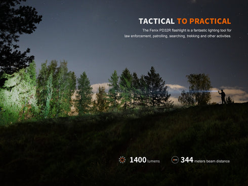 Fenix PD32R高亮戰術充電電筒
