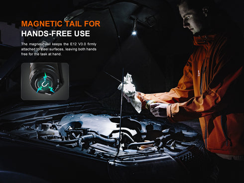 Fenix E12 V3.0日常攜帶磁吸電筒