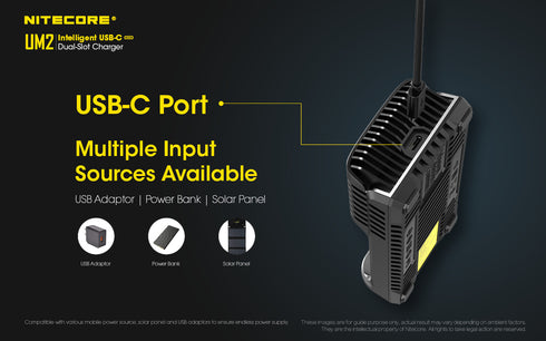 Nitecore UM2 micro-USB雙位鋰電池充電器