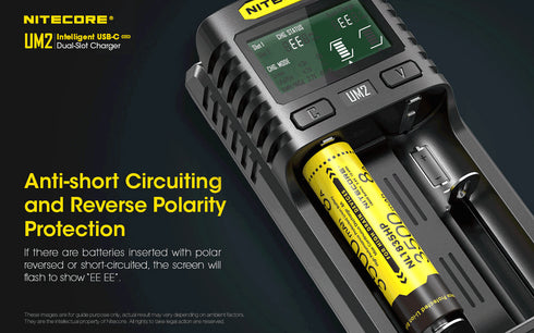 Nitecore UM2 micro-USB雙位鋰電池充電器