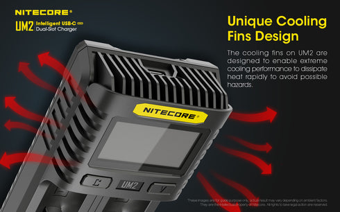 Nitecore UM2 micro-USB雙位鋰電池充電器