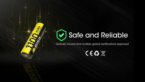 Nitecore NL1411R 14500 1100mAh USB Type-C直充鋰離子電池