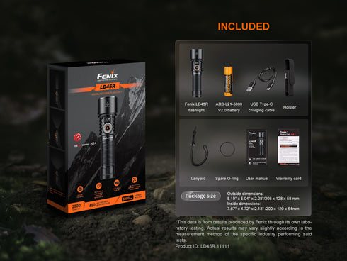 Fenix LD45R電控調焦充電電筒