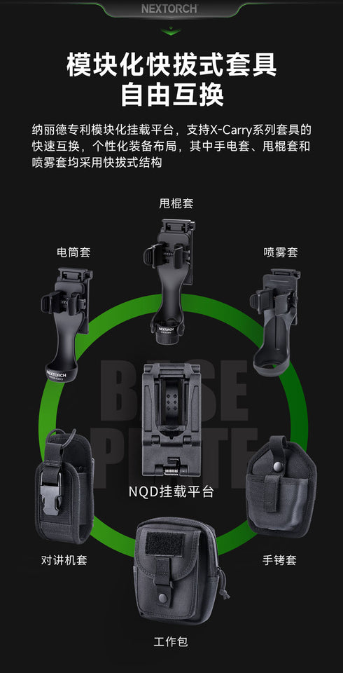 NEXTORCH V75 X-Carry NQD平台模塊化甩棍快拔套