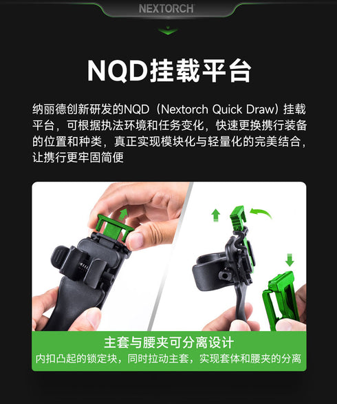NEXTORCH V75 X-Carry NQD平台模塊化甩棍快拔套