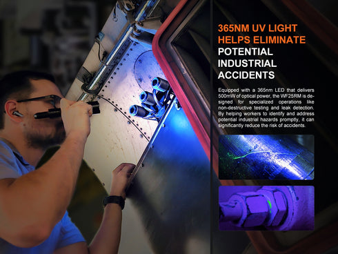 Fenix WF25RM 白光及UV巡檢磁吸充電電筒