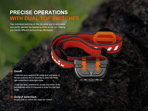 Fenix HL18R-T V2.0冷暖紅三光頭燈(單手調節燈帶)