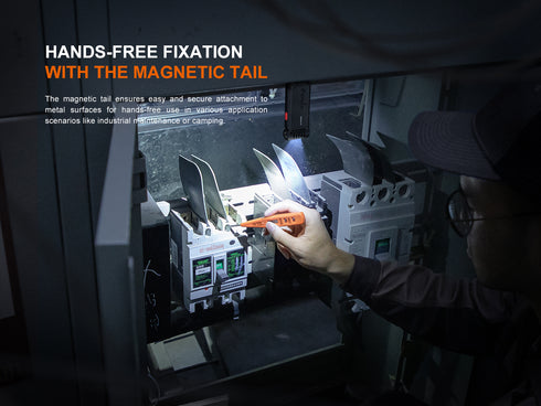 Fenix SW05R-RED 白光及紅光充電夾燈