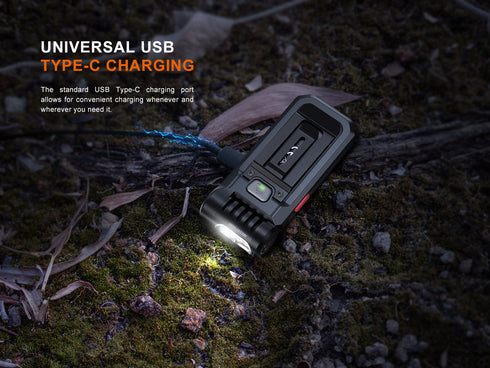 Fenix SW05R-RED 白光及紅光充電夾燈