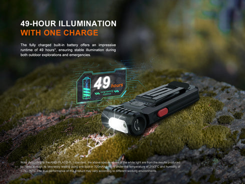 Fenix SW05R-RED 白光及紅光充電夾燈