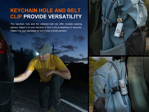 Fenix E06R 白/UV/鐳射三光源充電匙扣燈