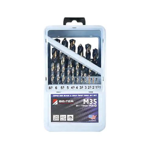 Beiter HSS M35圓柄鍍鈷鋒鋼鑽咀套裝