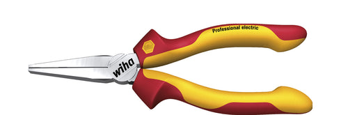 Wiha 26732 6.5"絕緣鍍鉻長平咀鉗