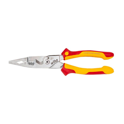 Wiha 45489 9"絕緣鍍鉻彈簧多功能電工鉗