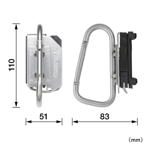 田島Tajima SFKHS-CL快扣式不鏽鋼工具掛勾 C型(大) (連快拆扣)