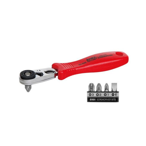 Anex 525 52齒特薄棘輪橫向包膠手柄