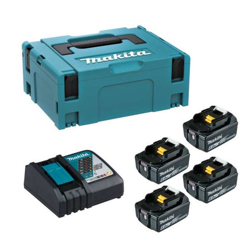 牧田Makita 199699-7 18V 6.0Ah 鋰電4粒及充電器套裝