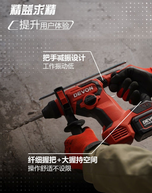 大有Devon 5408 20V鋰電無刷輕型油壓鑽