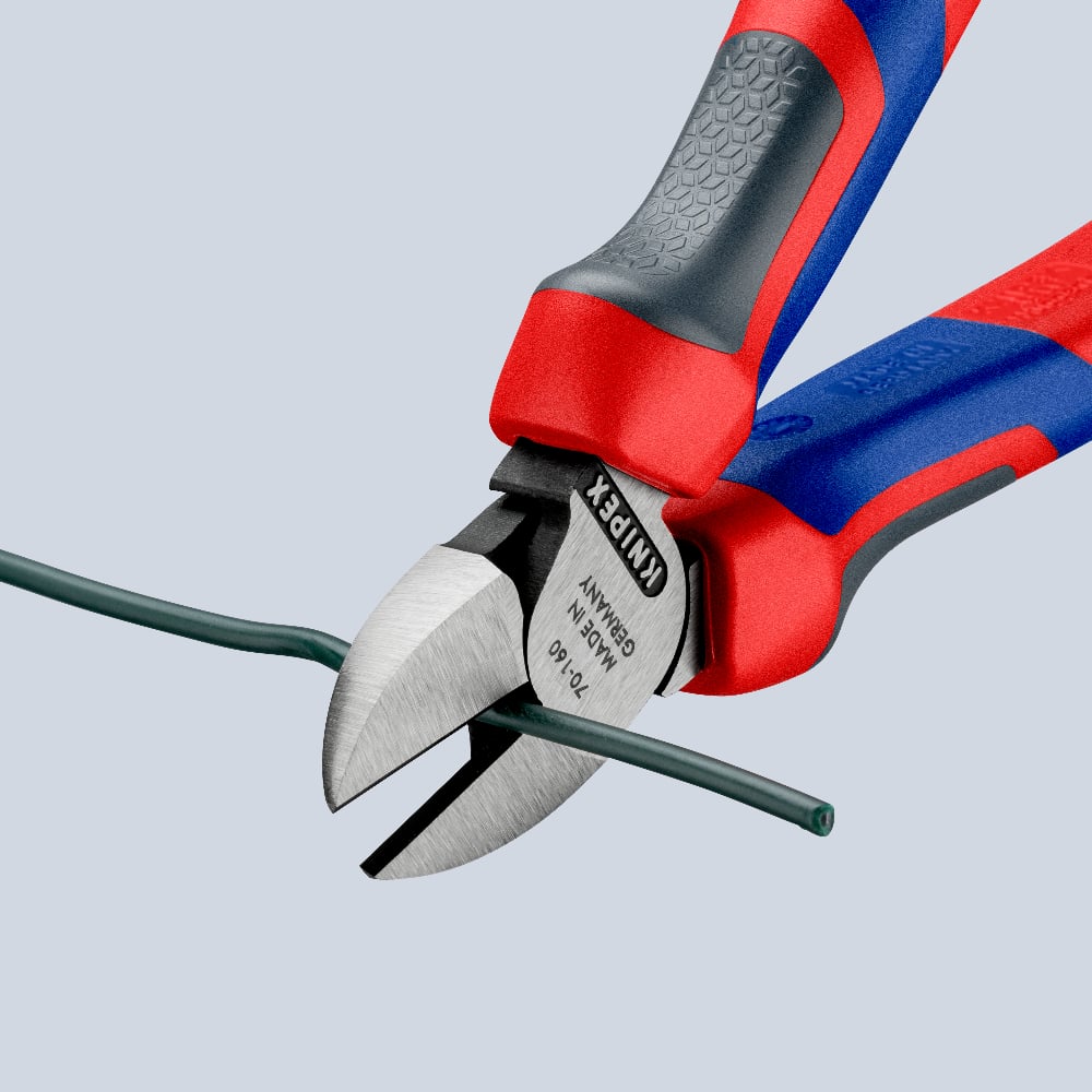 ガーリック2 凱尼派克Knipex 70 02 160 厚膠柄斜咀鉗– 達成電子五金量具有限公司