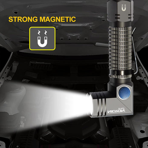 Nicron B74UV磁吸曲頭白光及UV電筒