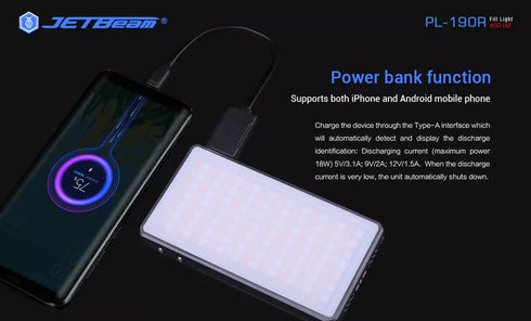 JETBeam PL190R RGB補光燈