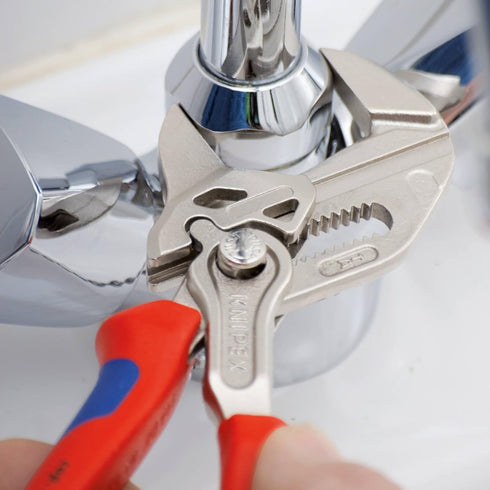 凱尼派克Knipex 86 05 150 / 180 / 250快速調較無牙厚膠柄棘輪式鍍鉻水泵鉗