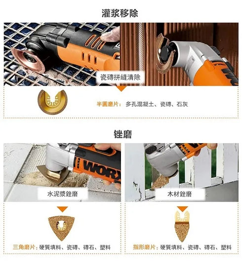 威克士Worx WX679 220V多功能切割打磨機