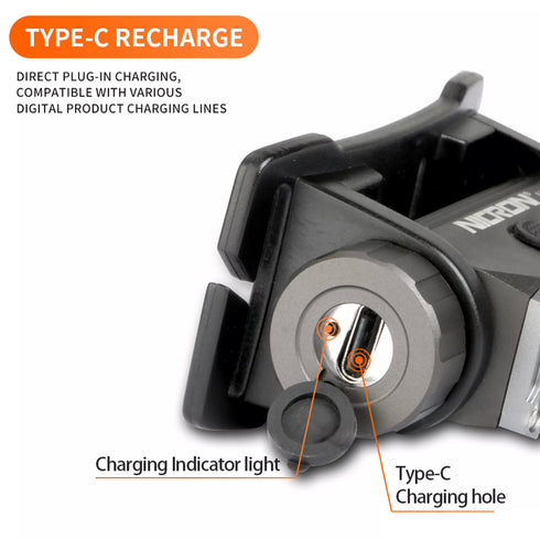 Nicron H17泛光充電頭燈