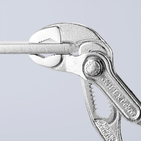 凱尼派克Knipex 87 03 125 / 180 / 250 / 300 Cobra®鍍鉻快速調較膠柄水泵鉗