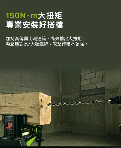 威克士Worx WU377 20V 無刷衝擊電鑽